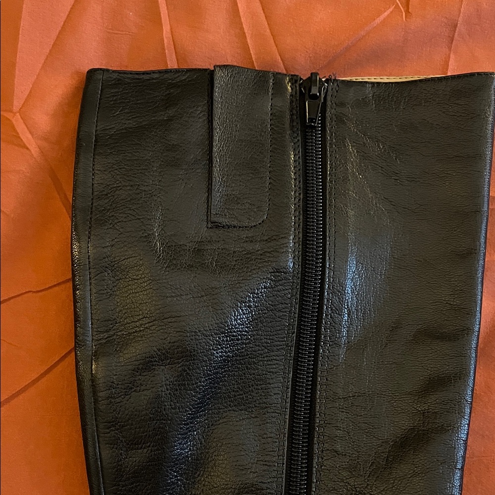 Nine West Black Heeled Boots with Buckle Detail - Picture 4 of 7